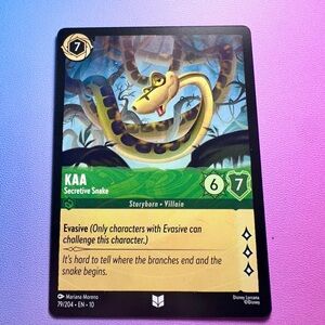 kaa [jungle book] - 79/204 (uncommon) — lorcana: whispers in the well